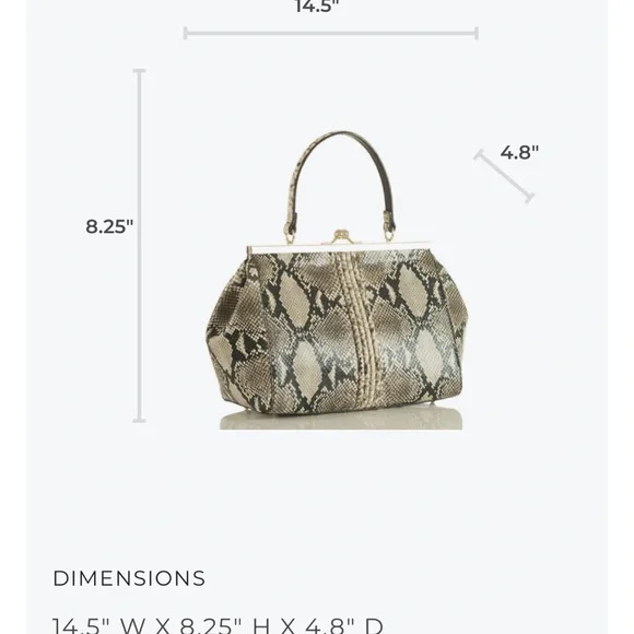 Brahmin Caviar Felix Satchel - Picture 8 of 12